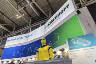 Exhibition stand of the automotive supplier Kirchhoff Automotive. IAA MOBILITY in Munich. The motor