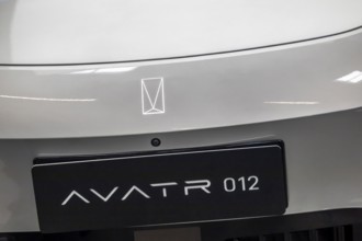 Exhibition stand of the Chinese manufacturer Changan. AVATR 012: The Avatr brand is positioned in