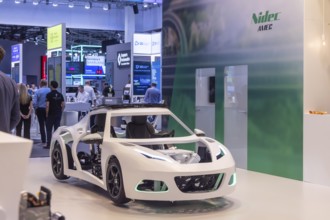 Exhibition stand Nidec AMEC. The company is active in the development and manufacture of electric