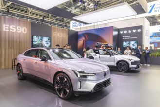 Volvo exhibition stand. IAA MOBILITY in Munich. The motor show presents itself as a holistic