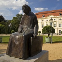 Käthe Kollwitz monument by Gustav Seitz in front of the Käthe Kollwitz Museum Berlin, theatre