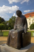 Käthe Kollwitz monument by Gustav Seitz in front of the Käthe Kollwitz Museum Berlin, theatre