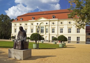 Käthe Kollwitz monument by Gustav Seitz in front of the Käthe Kollwitz Museum Berlin, theatre