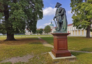 Monument to Frederick the Great with Charlottenburg Palace, Berlin, Germany