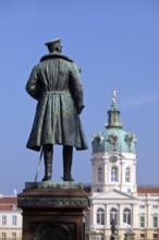 Monument to Albrecht of Prussia in front of the dome of Charlottenburg Palace, Berlin, Germany