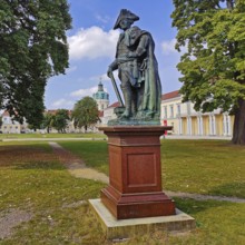 Monument to Frederick the Great with Charlottenburg Palace, Berlin, Germany