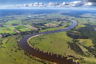 Aerial photo, Dömitz, Rüterberg, Elbe, country town, district Ludwigslust-Parchim,