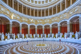 Interior of the Liberation Hall with goddesses of victory, Kelheim, Danube Valley, Lower Bavaria,