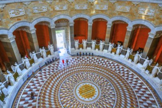 Interior of the Liberation Hall with goddesses of victory, Kelheim, Danube Valley, Lower Bavaria,