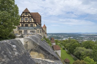 Viewpoint Hohe Bastei, Veste Coburg, Coburg, Upper Franconia, Franconia, Bavaria, Germany
