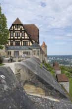 Viewpoint Hohe Bastei, Veste Coburg, Coburg, Upper Franconia, Franconia, Bavaria, Germany