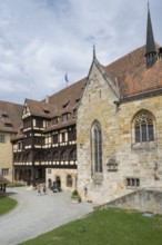 Luther Chapel and Fürstenbau, Veste Coburg, inner courtyard, Coburg, Upper Franconia, Franconia,