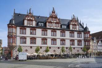 Town house on the market square, late Renaissance, Coburg, Upper Franconia, Franconia, Bavaria,