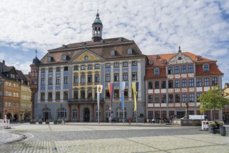 Town Hall, Renaissance, Market Square, Coburg, Upper Franconia, Franconia, Bavaria, Germany