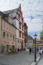 Townhouse, pedestrian zone, Spitalgasse, Coburg, Upper Franconia, Franconia, Bavaria, Germany