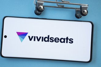 Dhaka, Bangladesh- 03 July 2025: Smartphone screen showing the VividSeats logo with shopping cart