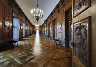 Oak Gallery in the Old Palace, Charlottenburg Palace, Berlin, Germany