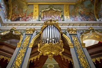 Palace Chapel with the organ in the Old Palace, Charlottenburg Palace, Berlin, Germany