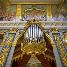 Palace Chapel with the organ in the Old Palace, Charlottenburg Palace, Berlin, Germany
