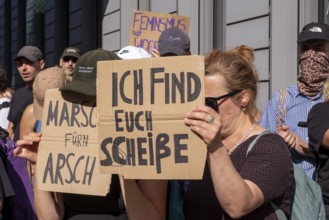 Germany, Berlin, 20/09/2025, protests against the March for Life demanding the abolition of