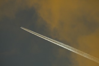 Morning atmosphere, aeroplane, sky, Lower Austria