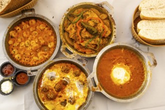 Close look of typical delicious morrocan food Tajine, Morocco