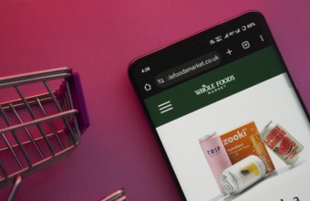 Dhaka, Bangladesh- 23 June 2025: A smartphone displaying the Whole Foods Market website with a