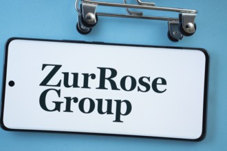 Dhaka, Bangladesh- 03 July 2025: Smartphone screen showing the Zur Rose Group logo with shopping