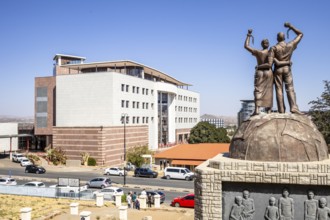 Windhoek, Namibia - 11 August, 2025: the Alte Feste is a fortress and museum