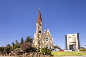 The Independence Memorial Museum and Christuskirche is a historic Lutheran church in Windhoek,