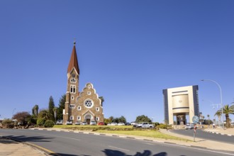 The Independence Memorial Museum and Christuskirche is a historic Lutheran church in Windhoek,