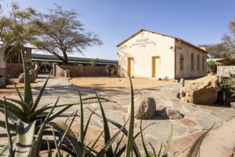 Solitaire Immanuel Church in Namibia - 27 Augusto, 2025: a small desert church surrounded by golden
