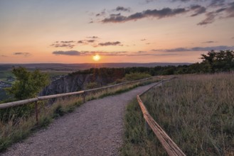 Path to the sunset, Rhineland-Palatinate, Germany
