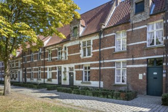 17th century beguines' houses in the Sint-Alexiusbegijnhof, Saint Alexius beguinage in the city