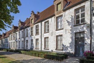 17th century beguines' houses in the Sint-Alexiusbegijnhof, Saint Alexius beguinage in the city