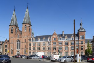 Neo-Gothic Benedictine Basilica of St. Peter and St. Paul, Sint-Pieter en Paulusbasiliek in the