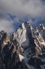 Close-up of mountain peaks of the Sesto Dolomites, San Candido, Val Pusteria, Sesto Dolomites,