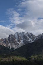 View of the Haunold Group, San Candido, Val Pusteria, Sesto Dolomites, Dolomites, South Tyrol,