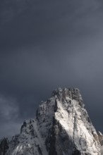 Close-up of the Dreischusterspitze, Haunold Group, San Candido, Val Pusteria, Sesto Dolomites,