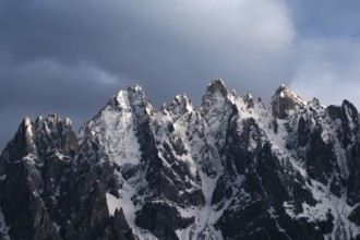 Close-up of mountain peaks of the Haunold Group in the evening light, Haunold, Haunold Group, San