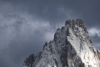 Close-up of the Dreischusterspitze, Haunold Group, San Candido, Val Pusteria, Sesto Dolomites,