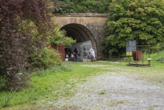 Entrance to the Old Engelberg Tunnel, first motorway tunnel in Germany, 1944 and 1945 production