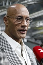 Dwayne Johnson at the premiere of THE SMASHING MACHINE, at the Zoo Palast in Berlin on 22 September