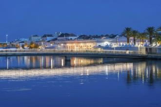 New bridge over the Rio Gilão, Ponte Gilão, in Tavira, old town, in the east of the Algarve,