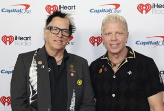 Noodles and Dexter Holland of The Offspring at the 2025 iHeartRadio Music Festival held at T-Mobile
