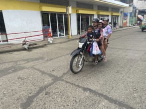The family on the motorbike, Mobility, Transport, Negros Occidental, Philippines