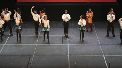 Members of Fire of Anatolia, also known as Anadolu Atesi, bow to the audience after their