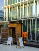 Open day, Bauhaus Archive, construction site in Klngelhöferstraße, Berlin, Germany