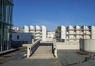Open day, Bauhaus Archive, construction site in Klngelhöferstraße, Berlin, Germany