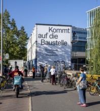 Open day, Bauhaus Archive, construction site in Klngelhöferstraße, Berlin, Germany